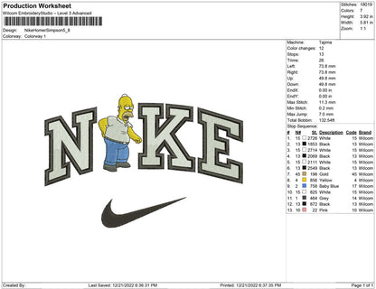 Nike Homer Simpson
