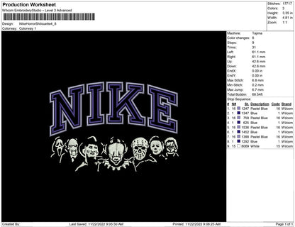 Nike Horror Shilouette
