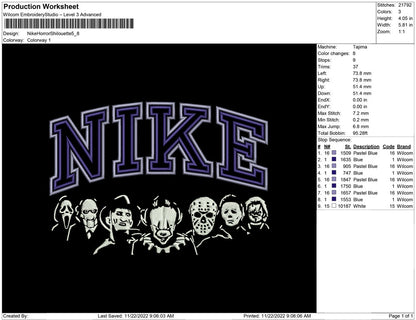 Nike Horror Shilouette