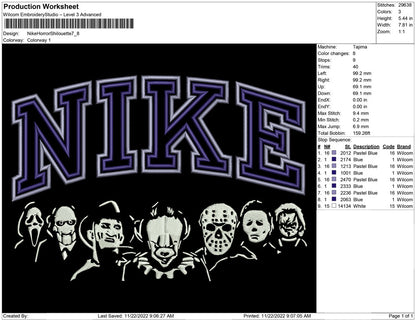 Nike Horror Shilouette