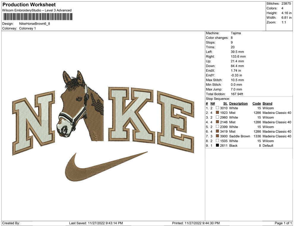Nike Horse Brown