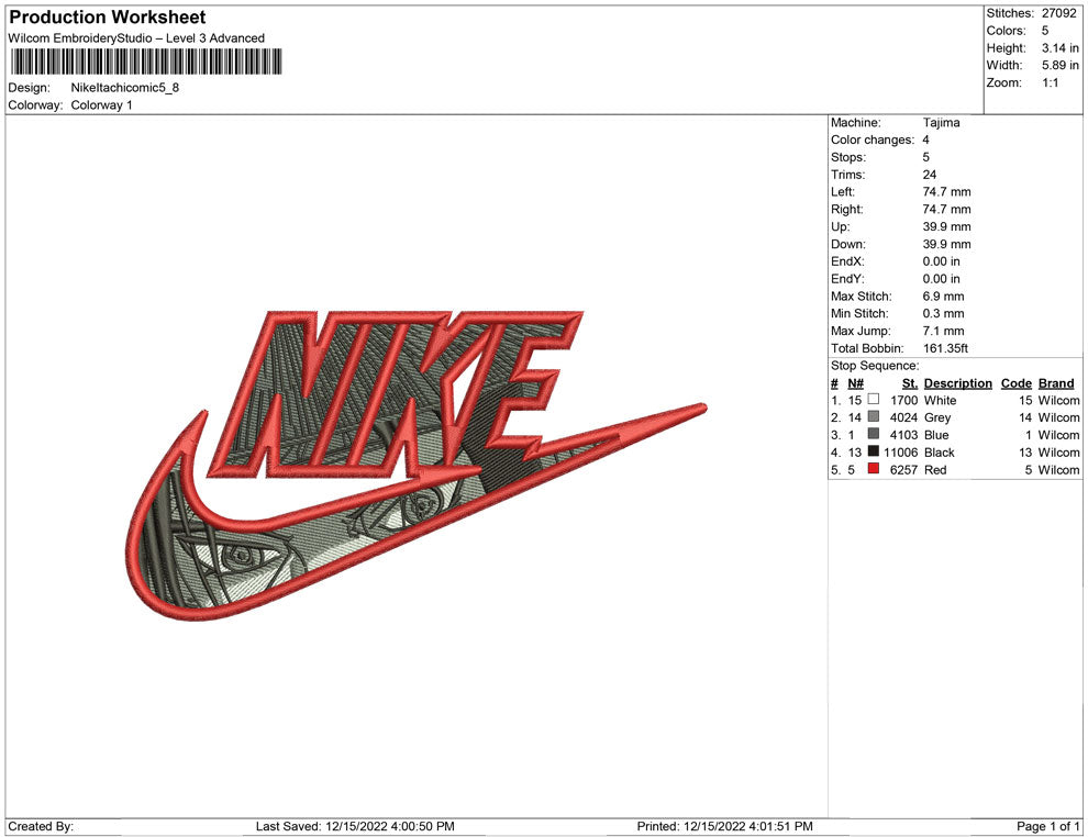 Nike  itachi Comic