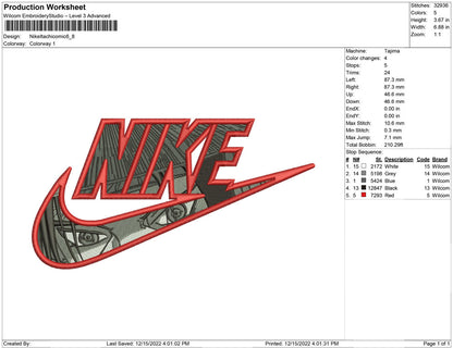 Nike  itachi Comic