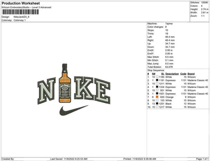 Nike Jack Daniel bottle