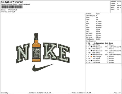 Nike Jack Daniel bottle