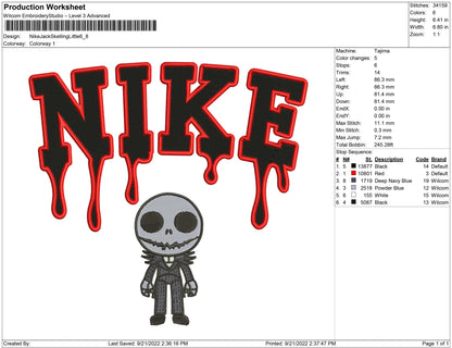 Nike Jack Skellington Little