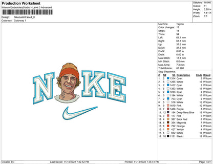 Nike Justin Face