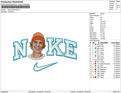 Nike Justin Face