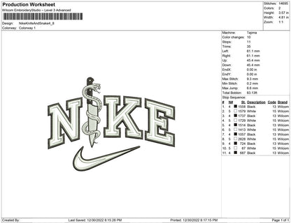 Nike Knife and Snake