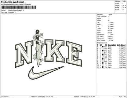 Nike Knife and Snake