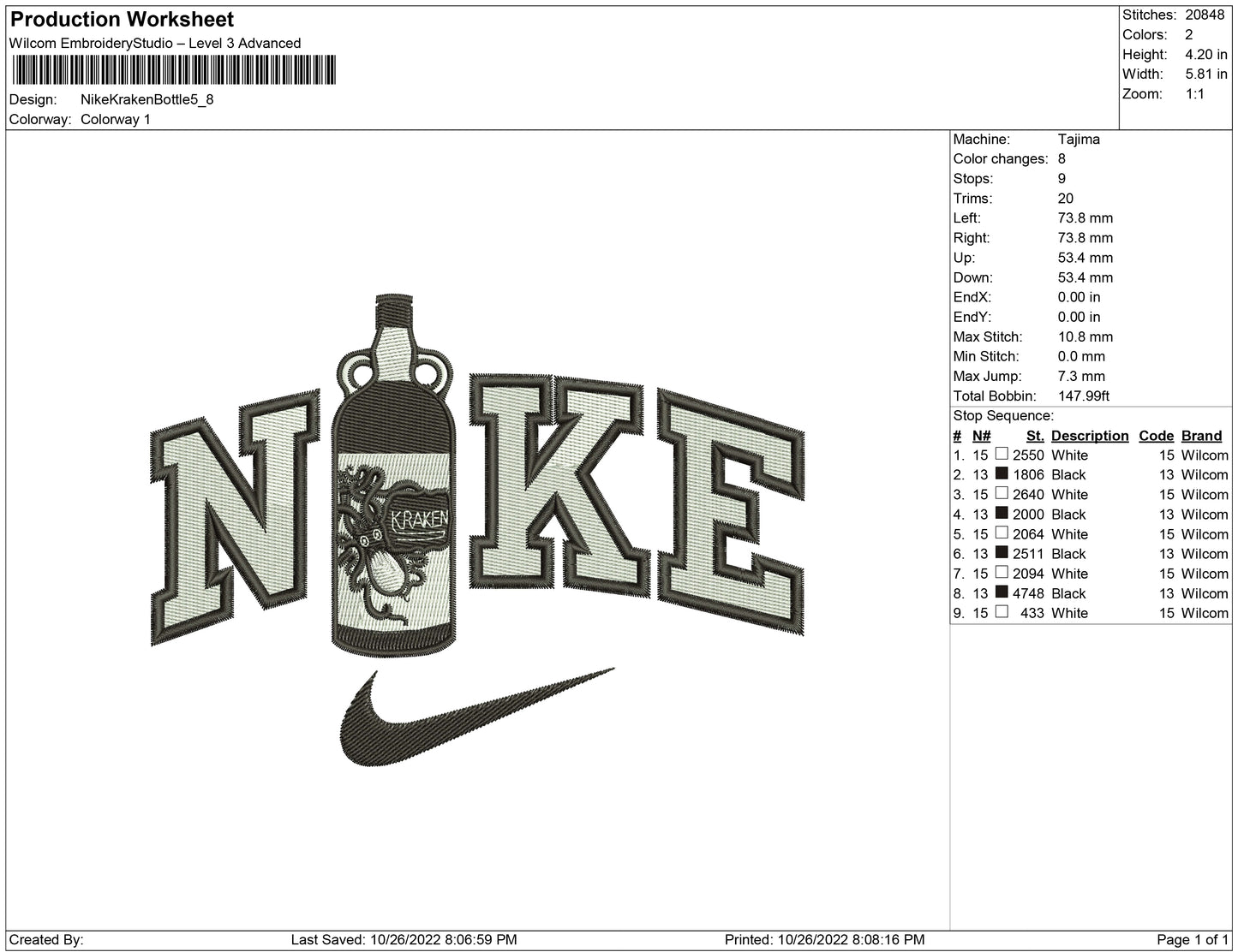 Nike Kraken-Flasche