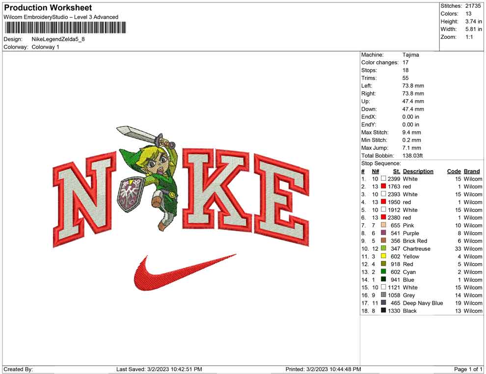 Nike Legend Zelda – Embrobuy