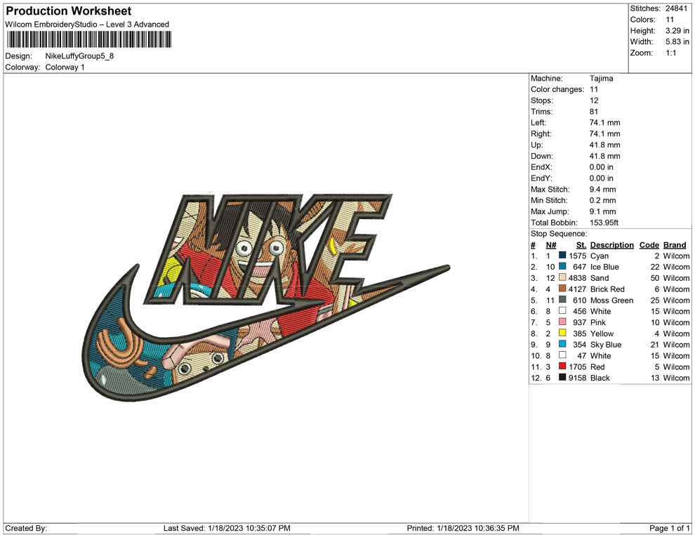 Nike Luffy Group inside – Embrobuy
