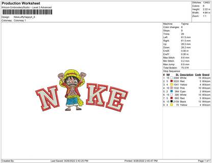 Nike Luffy Happy