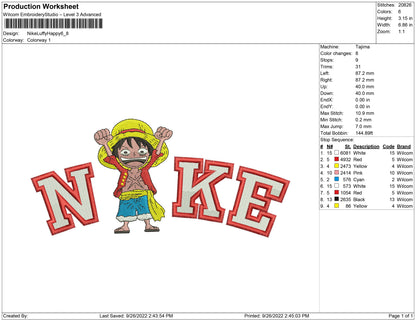 Nike Luffy Happy