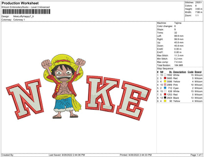 Nike Luffy Happy