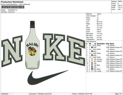 Nike Malibu bottle