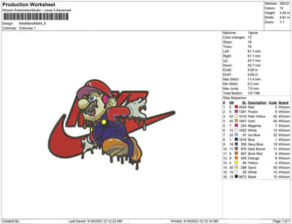 Nike Mario melting