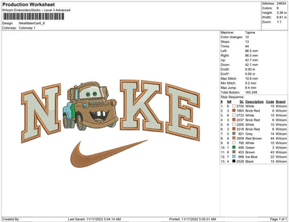 Nike Mater Car