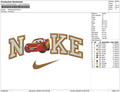 Nike Mcqueen Car
