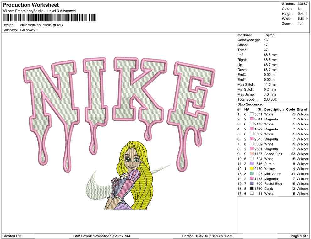 Nike Melting Rapunzel