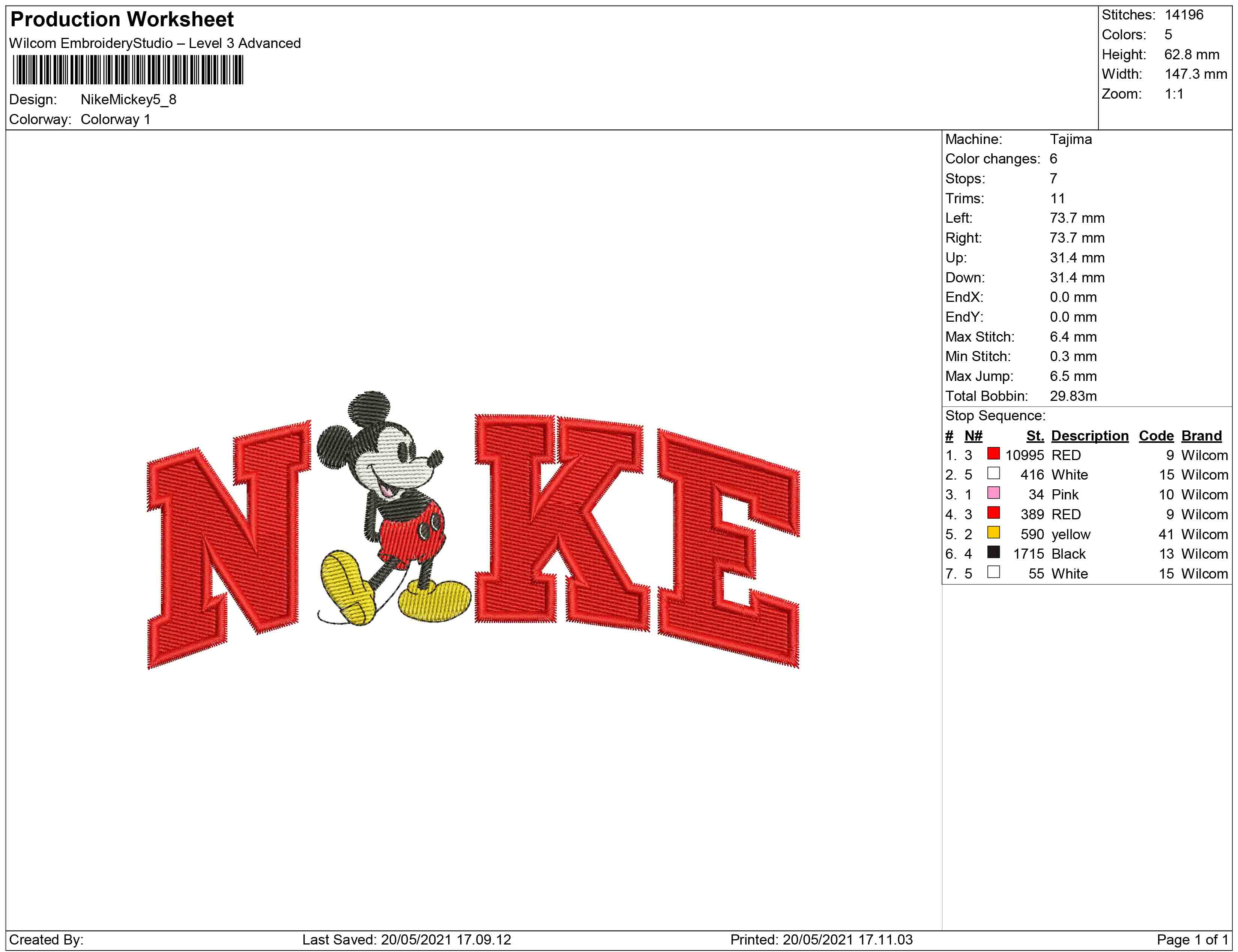 Nike on sale mickey mouse