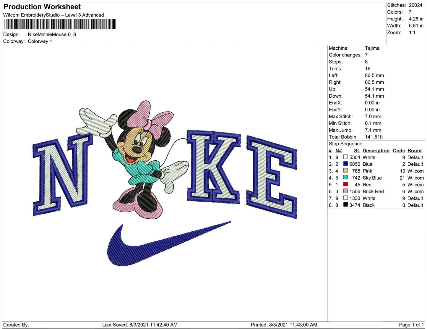 Nike Minnie Mouse
