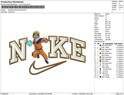 Nike Naruto Double outline