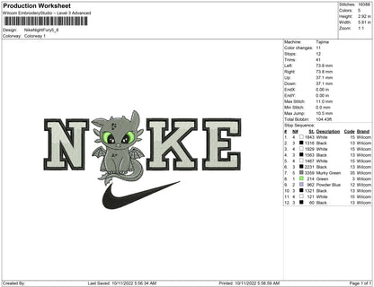 Nike Night Fury