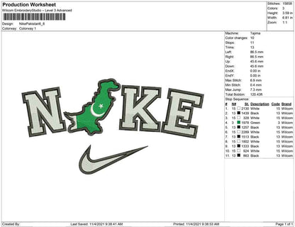 Nike Pakistan Map