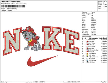 Nike Paw patrol