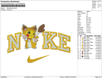 Nike Pikachu Cat