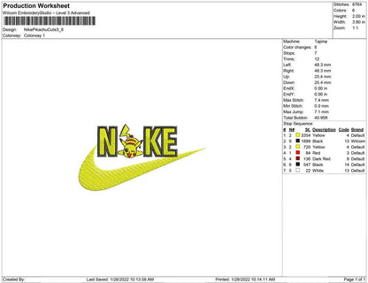 Nike Pikachu süß