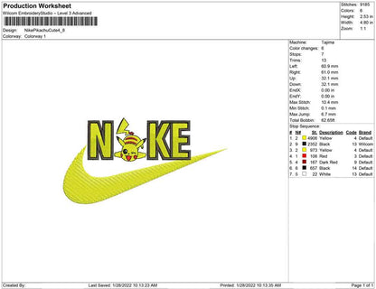 Nike Pikachu süß