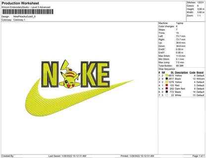 Nike Pikachu süß