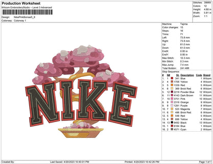 Nike pink bonsai