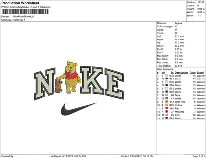 Nike pooh Skate board