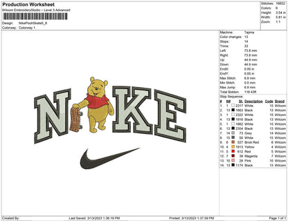 Nike pooh Skate board