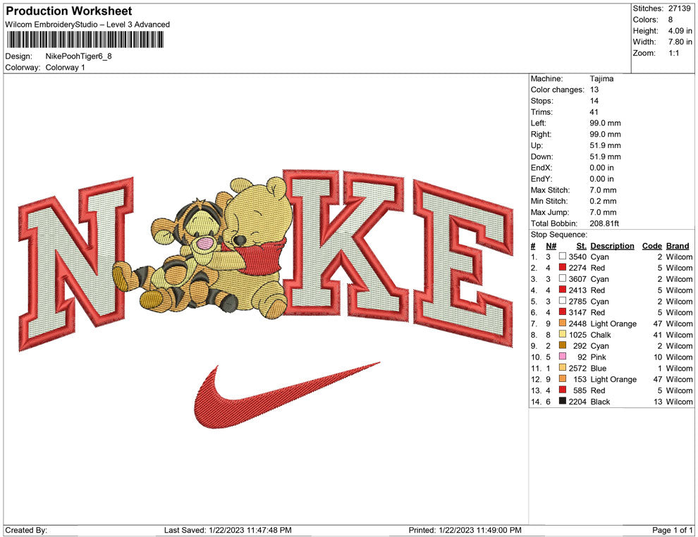 Nike pooh and Tiger
