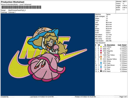 Nike Princess Peach Flying
