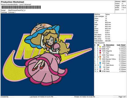 Nike Princess Peach Flying