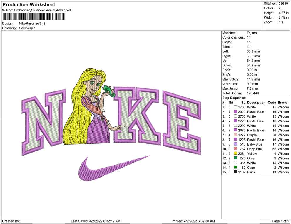 Nike Rapunzel