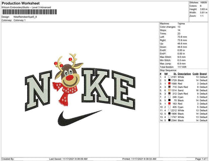 Nike Reindeer with Syal