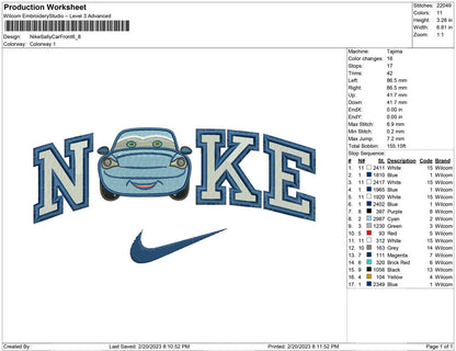 Nike Sally Car front