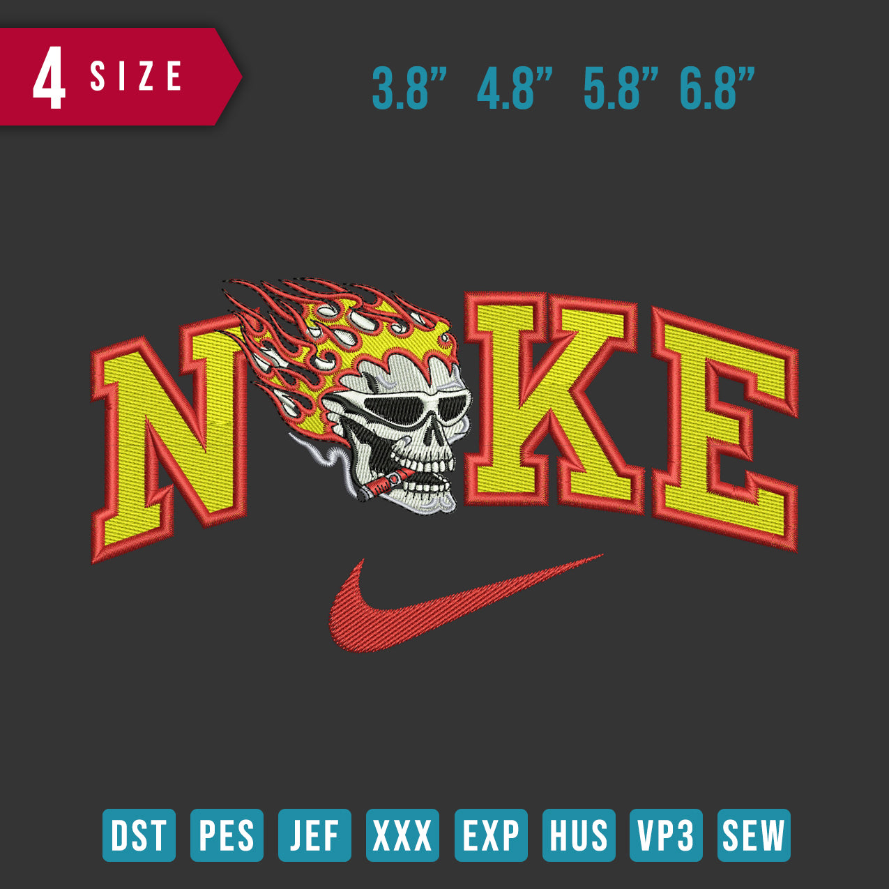 Nike Skull Flame
