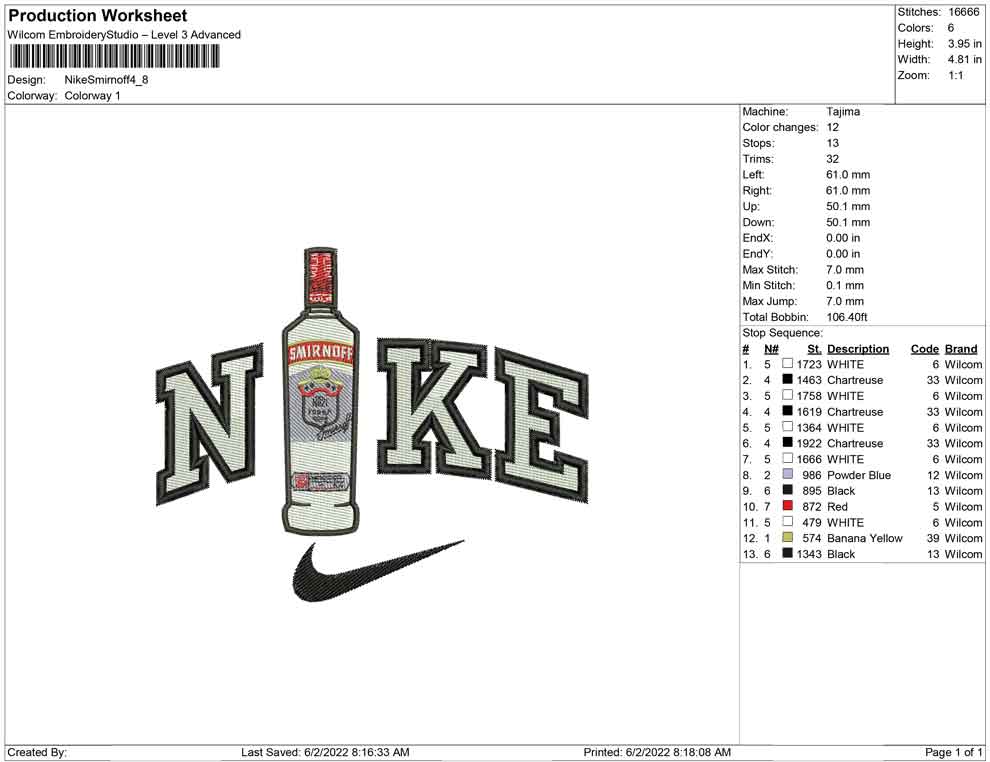 Nike Smirnoff Bottle