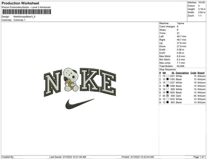 Nike Snoopy Bear