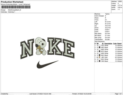 Nike Snoopy Bear