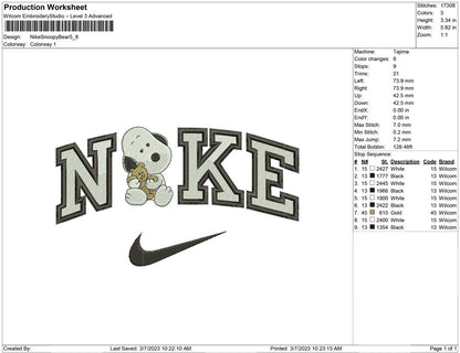 Nike Snoopy Bear