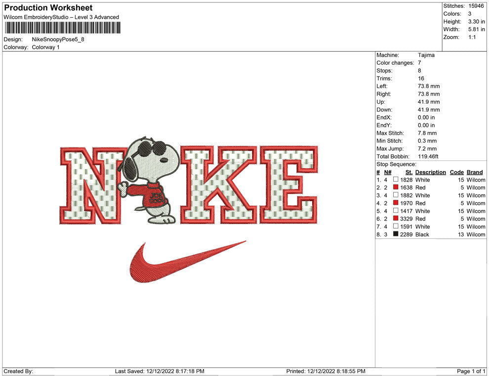 Nike Snoopy Pose